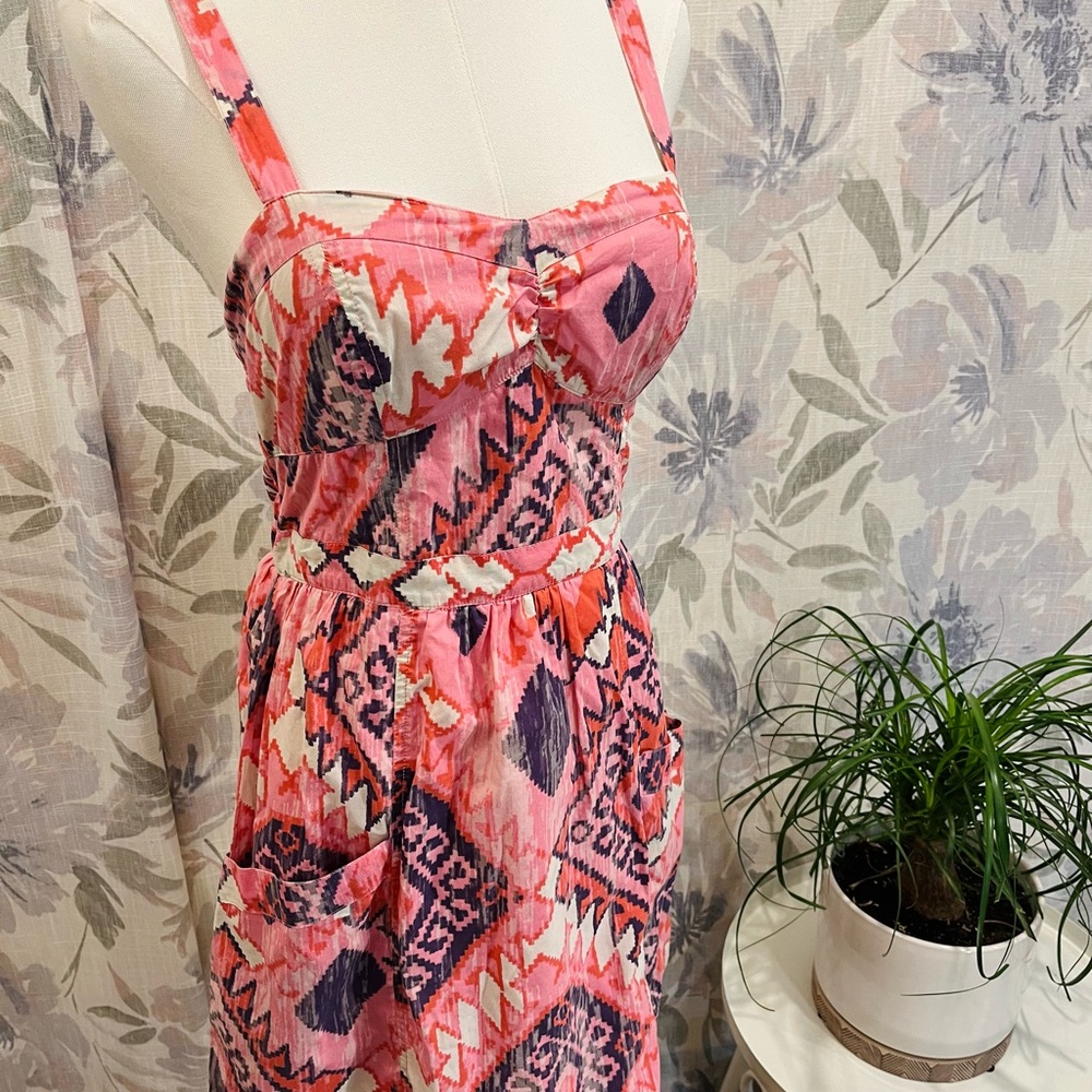 American Eagle Outfitters Tribal Print Corset Dress. Size 4. NWOT.